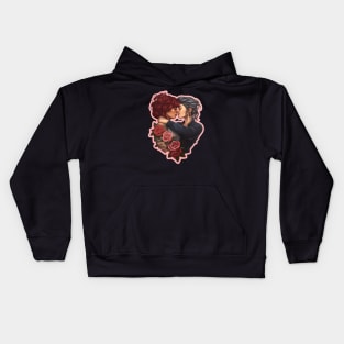 Lesbian couple tattooed girls Kids Hoodie